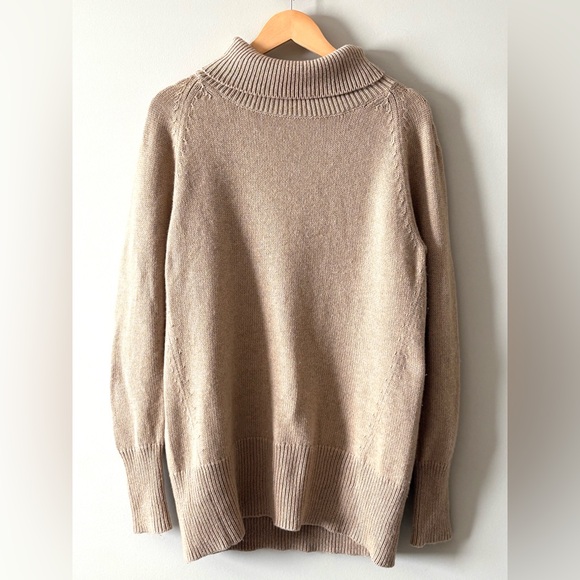 Babaton Sweaters - Babaton Oversized Wool Cashmere Funnel Neck Sweater | M
